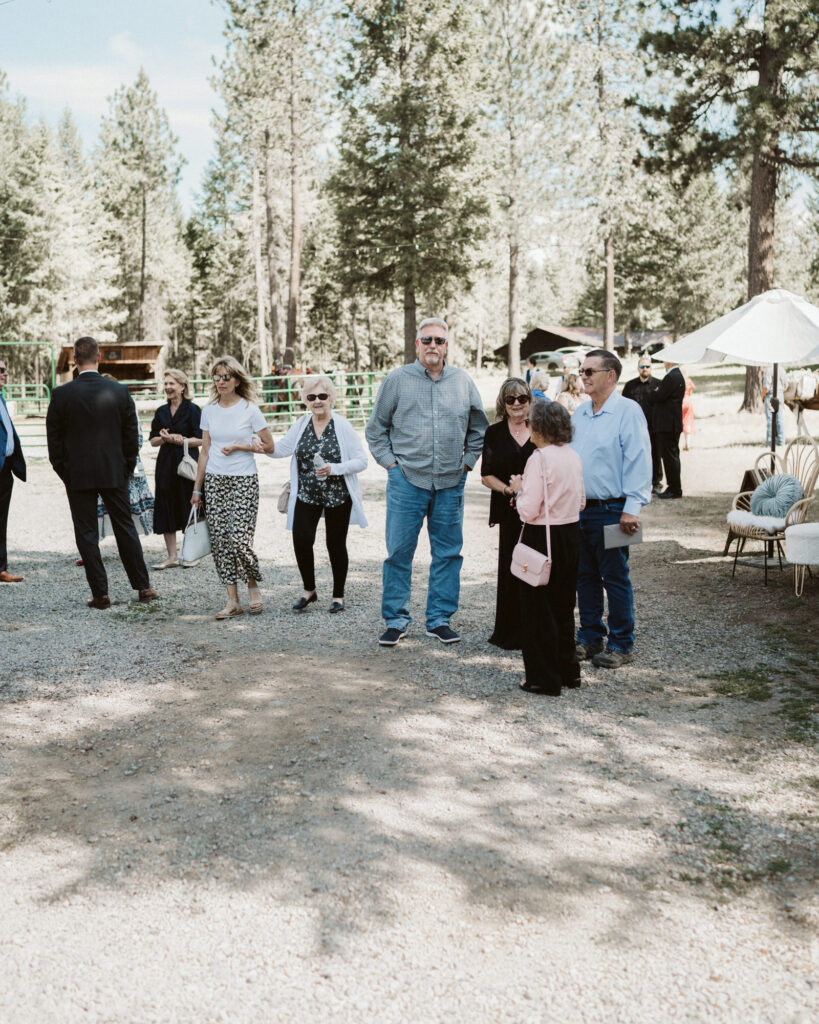 documentary wedding moment at Kaniksu Pine Farms in North Idaho