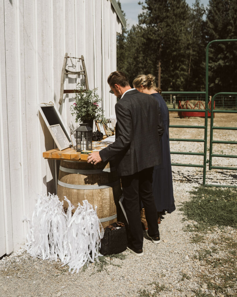 documentary wedding moment at Kaniksu Pine Farms in North Idaho