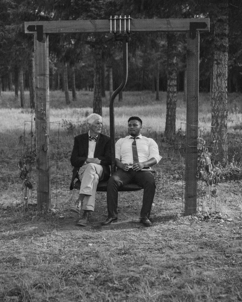 documentary wedding moment at Kaniksu Pine Farms in North Idaho