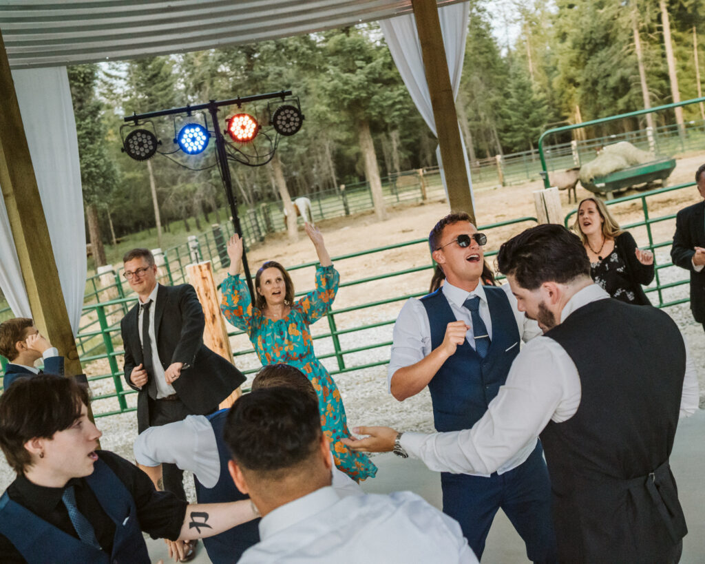 documentary wedding moment at Kaniksu Pine Farms in North Idaho