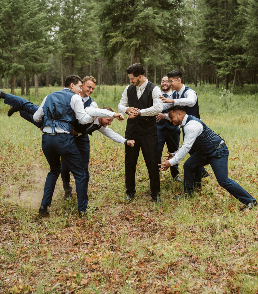 documentary wedding moment at Kaniksu Pine Farms in North Idaho