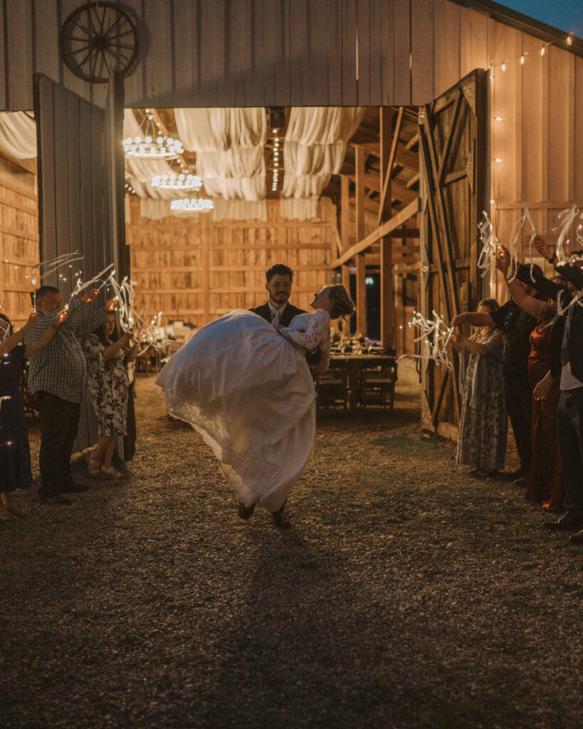 bride and groom candid moment North Idaho wedding